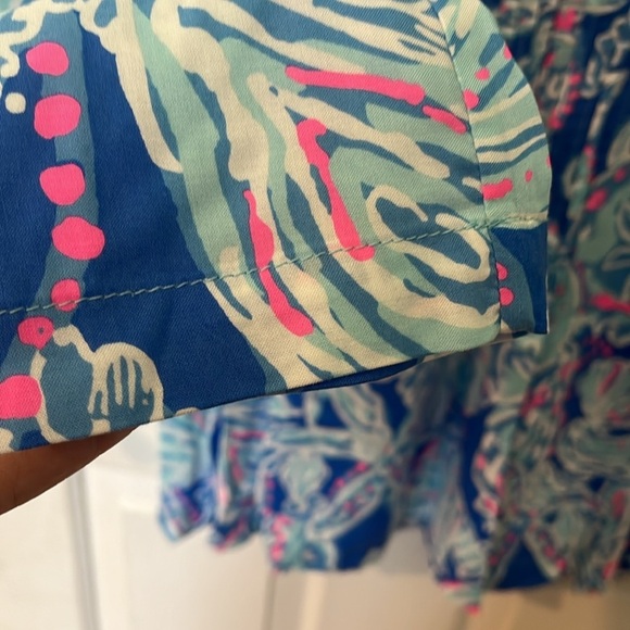 Lilly Pulitzer Sarasota Top in Into the Deep Bay Blue XS - Picture 5 of 7